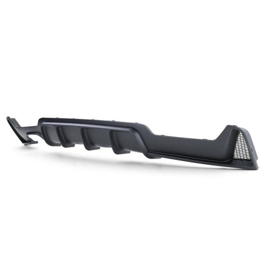 Diffuser Πίσω Προφυλακτήρα Για Bmw 4 F32 Coupe / F33 Cabrio / F36 Gran Coupe 13-21 M-Tech Μαύρο Ματ Με 1 Διπλή Τρύπα Εξάτμισης Αριστερά Από Abs Πλαστικό 1 Τεμάχιο