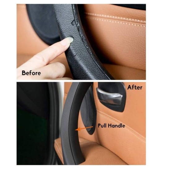 Χειρολαβή Πόρτας Εσωτερική Για Bmw 3 E90 05-11 Εμπρός & Πίσω Δεξιά Σετ 2 Τεμαχίων Μαύρο