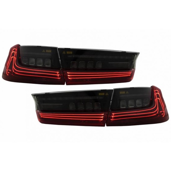 Πισινά Φανάρια Set Για Bmw 3 G20 18-22 Sedan  Laser Look Red/Crystal Vland