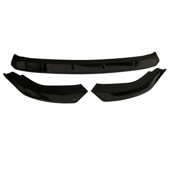 Μπροστινό Spoiler Για VW Golf VIII (8) 21+ Standard Έκδοση Μαύρο Χρώμα Από Abs Πλαστικό 3 Τεμάχια