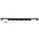 Diffuser Πίσω Προφυλακτήρα Για A3 8V Facelift 16-20 Sedan / Cabrio S3 Look Για Απλό Προφυλακτήρα Από Abs Πλαστικό