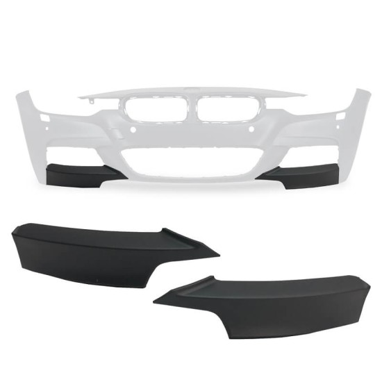 Μπροστινά Spoiler Δεξιά & Αριστερά Για Bmw 3 F30 / F31 2012-2017 M-Tech Από Abs Πλαστικό 2 Τεμάχια