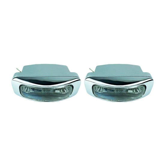 Προβολείς Universal 125x46mm H3 12V 55W LA-1100 16031 Λευκό 2 Τεμάχια