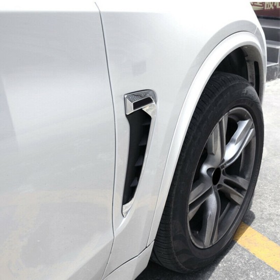 Αεραγωγοί Φτερών Για Bmw X5 F15 13-18 M-Look Χρώμιο / Μαύρο 2 pcs