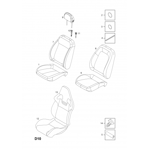 ΑΝΩ ΜΑΞΙΛΑΡΑΚΙ ΕΜΠΡΟΣ ΚΑΘΙΣΜΑΤΟΣ ΟΔΗΓΟΥ CORSA-D (RECARO)