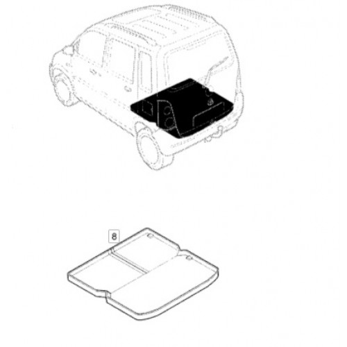 ΓΝΗΣΙΟ KAΛYMMA MΠAΓKAZ ΠΛAΣTIKO OPEL AGILA-A 1999-2008