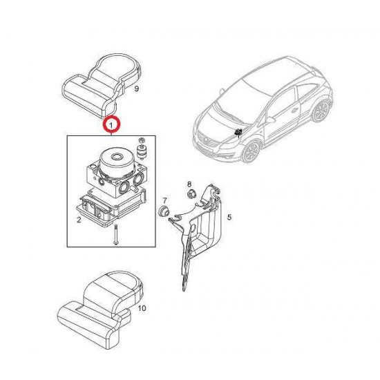 ΜΟΝΑΔΑ,ΥΔΡΑΥΛΙΚΗ,ABS OPEL CORSA-D -530182