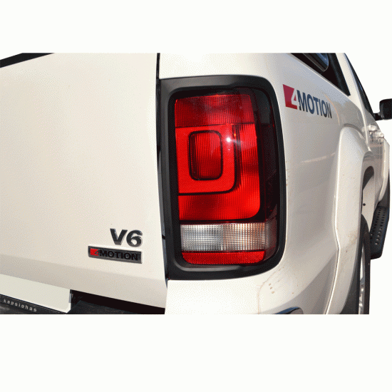 ΟΠΙΣΘΙΕΣ ΓΡΙΛΙΕΣ ΦΑΝΑΡΙΩΝ ΣΕ ΜΑΤ ΜΑΥΡΟ GR104 BL VW AMAROK 2010+&2017+