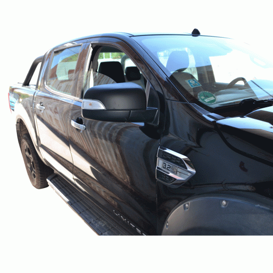 ΚΑΛΥΜΜΑΤΑ (ΚΑΠΑΚΙΑ) ΚΑΘΡΕΠΤΗ ΣΕ ΜΑΤ ΜΑΥΡΟ MIR 500BL FORD RANGER T6 2012+, T7 2017+ & T8 2020+