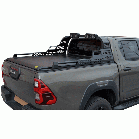 SMART ΡΟΛΟ ΑΛΟΥΜΙΝΙΟΥ ΗΛΕΚΤΡΙΚΟ ΜΕ PREMIUM LED ROLL-BAR SMART 2-7000 E-ROLL+RB 430LED TOYOTA HILUX REVO 2016+ & HILUX 2021+