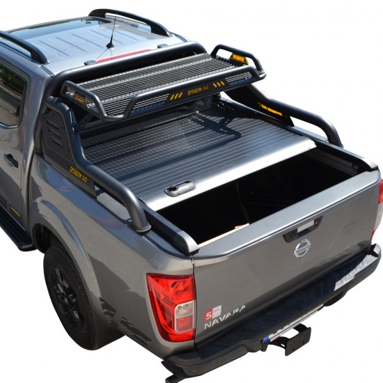 ΚΑΠΑΚΙ ΚΑΡΟΤΣΑΣ ΡΟΛΟ ΑΛΟΥΜΙΝΙΟΥ ΜΕ ROLL-BAR ΜΕ ΚΑΛΑΘΙ TEK 2 MAX 9080 ROLL+RB 424BL-BAS NISSAN NAVARA D23 NP300 2016+