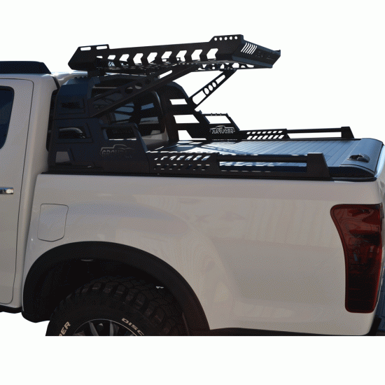 ΚΑΠΑΚΙ ΚΑΡΟΤΣΑΣ ΡΟΛΟ ΑΛΟΥΜΙΝΙΟΥ ΜΕ PREMIUM ROLL-BAR ΜΕ ΚΑΛΑΘΙ TEK 2 MAX 9080 ROLL+RB 430BAS ISUZU D-MAX 2012+ & 2016+