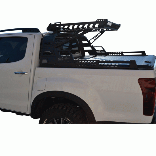 ΚΑΠΑΚΙ ΚΑΡΟΤΣΑΣ ΡΟΛΟ ΑΛΟΥΜΙΝΙΟΥ ΜΕ PREMIUM ROLL-BAR ΜΕ ΚΑΛΑΘΙ TEK 2 MAX 9080 ROLL+RB 430BAS ISUZU D-MAX 2012+ & 2016+