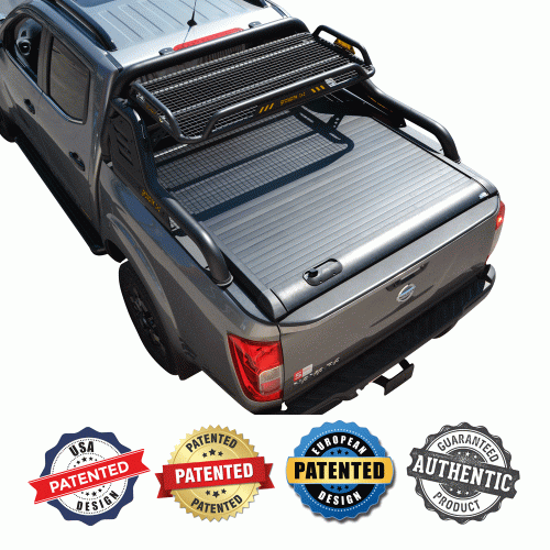 ΚΑΠΑΚΙ ΚΑΡΟΤΣΑΣ ΡΟΛΟ ΑΛΟΥΜΙΝΙΟΥ ΜΕ ROLL-BAR ΜΕ ΚΑΛΑΘΙ TEK 2 MAX 9080 ROLL+RB 424BL-BAS NISSAN NAVARA D23 NP300 2016+