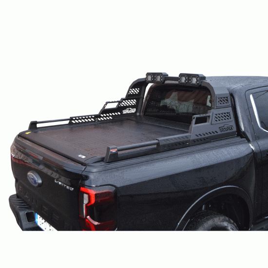 SMART ΡΟΛΟ ΑΛΟΥΜΙΝΙΟΥ ΗΛΕΚΤΡΙΚΟ ΜΕ PREMIUM LED ROLL-BAR SMART 2-7000 E-ROLL+RB 430LED FORD RANGER 2023+ XL/XLT/LIMITED