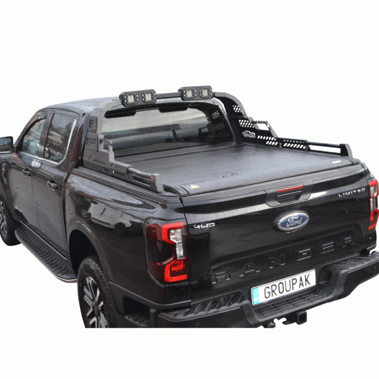 SMART ΡΟΛΟ ΑΛΟΥΜΙΝΙΟΥ ΗΛΕΚΤΡΙΚΟ ΜΕ PREMIUM LED ROLL-BAR SMART 2-7000 E-ROLL+RB 430LED FORD RANGER 2023+ XL/XLT/LIMITED