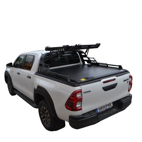 ΚΑΠΑΚΙ ΚΑΡΟΤΣΑΣ ΡΟΛΟ ΑΛΟΥΜΙΝΙΟΥ ΜΕ PREMIUM ROLL-BAR ΜΕ ΚΑΛΑΘΙ TEK 2 MAX 9080 ROLL+RB 430BAS TOYOTA HILUX GR SPORT 2023+