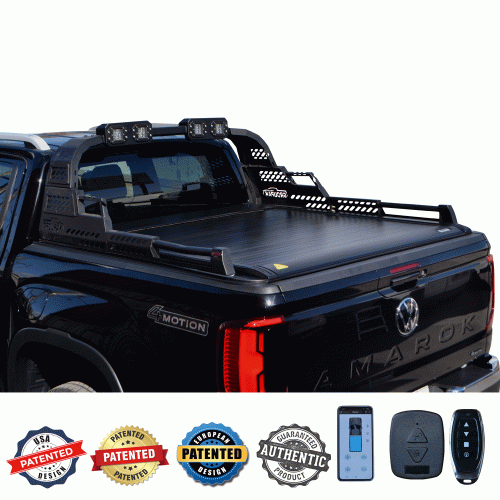 SMART ΡΟΛΟ ΑΛΟΥΜΙΝΙΟΥ ΗΛΕΚΤΡΙΚΟ ΜΕ PREMIUM LED ROLL-BAR SMART 2-7000 E-ROLL+RB 430LED VW AMAROK LIFE/STYLE 2023+