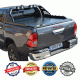 ΚΑΠΑΚΙ ΚΑΡΟΤΣΑΣ ΡΟΛΟ ΑΛΟΥΜΙΝΙΟΥ ΜΕ 4LED ROLL-BAR TEK 2 MAX 9080 ROLL+RB 431LED TOYOTA HILUX REVO 2016+ & HILUX 2021+