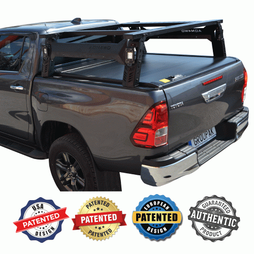 ΚΑΠΑΚΙ ΚΑΡΟΤΣΑΣ ΡΟΛΟ ΑΛΟΥΜΙΝΙΟΥ ΜΕ ROLL-BAR ΣΚΗΝΗΣ ΚΑΙ ΠΟΛΛΑΠΛΩΝ ΕΦΑΡΜΟΓΩΝ TEK 2 MAX 9080 ROLL+RB 418 TOYOTA HILUX REVO 2016+ & HILUX 2021+