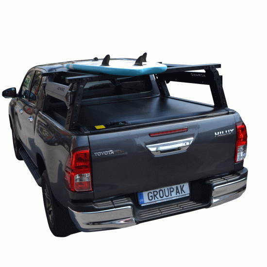 ΚΑΠΑΚΙ ΚΑΡΟΤΣΑΣ ΡΟΛΟ ΑΛΟΥΜΙΝΙΟΥ ΜΕ ROLL-BAR ΣΚΗΝΗΣ ΚΑΙ ΠΟΛΛΑΠΛΩΝ ΕΦΑΡΜΟΓΩΝ TEK 2 MAX 9080 ROLL+RB 418 TOYOTA HILUX REVO 2016+ & HILUX 2021+
