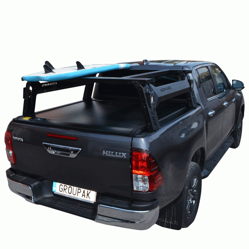 ΚΑΠΑΚΙ ΚΑΡΟΤΣΑΣ ΡΟΛΟ ΑΛΟΥΜΙΝΙΟΥ ΜΕ ROLL-BAR ΣΚΗΝΗΣ ΚΑΙ ΠΟΛΛΑΠΛΩΝ ΕΦΑΡΜΟΓΩΝ TEK 2 MAX 9080 ROLL+RB 418 TOYOTA HILUX REVO 2016+ & HILUX 2021+