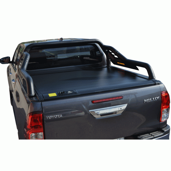 ΚΑΠΑΚΙ ΚΑΡΟΤΣΑΣ ΡΟΛΟ ΑΛΟΥΜΙΝΙΟΥ ΜΕ SPORT ROLL-BAR TEK 2 MAX 9080 ROLL+RB 424BL TOYOTA HILUX REVO 2016+ & HILUX 2021+
