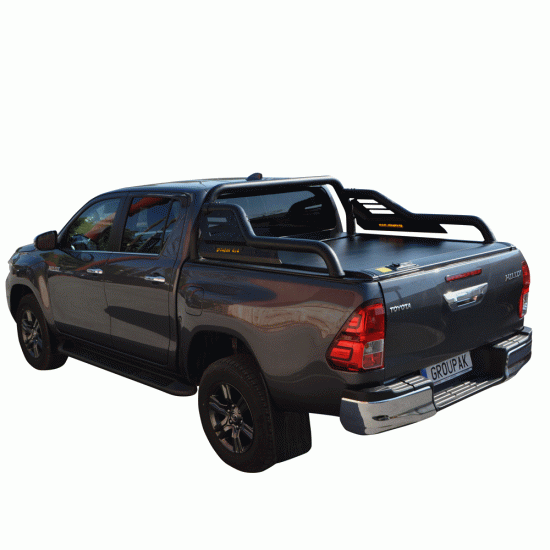 ΚΑΠΑΚΙ ΚΑΡΟΤΣΑΣ ΡΟΛΟ ΑΛΟΥΜΙΝΙΟΥ ΜΕ SPORT ROLL-BAR TEK 2 MAX 9080 ROLL+RB 424BL TOYOTA HILUX REVO 2016+ & HILUX 2021+
