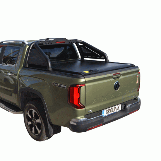 ΚΑΠΑΚΙ ΚΑΡΟΤΣΑΣ ΡΟΛΟ ΑΛΟΥΜΙΝΙΟΥ ΜΕ LED ROLL-BAR ΔΥΟ ΣΚΕΛΩΝ TEK 2 MAX 9080 ROLL+RB 428BL-LED VW AMAROK LIFE/STYLE 2023+