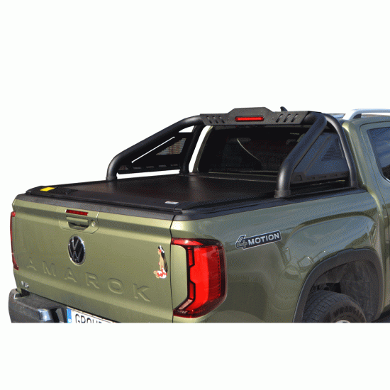 ΚΑΠΑΚΙ ΚΑΡΟΤΣΑΣ ΡΟΛΟ ΑΛΟΥΜΙΝΙΟΥ ΜΕ LED ROLL-BAR ΔΥΟ ΣΚΕΛΩΝ TEK 2 MAX 9080 ROLL+RB 428BL-LED VW AMAROK LIFE/STYLE 2023+