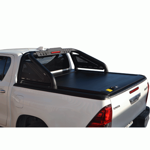ΚΑΠΑΚΙ ΚΑΡΟΤΣΑΣ ΡΟΛΟ ΑΛΟΥΜΙΝΙΟΥ ΜΕ LED ROLL-BAR ΔΥΟ ΣΚΕΛΩΝ TEK 2 MAX 9080 ROLL+RB 428BL-LED TOYOTA HILUX REVO 2016+ & HILUX 2021+