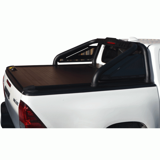 ΚΑΠΑΚΙ ΚΑΡΟΤΣΑΣ ΡΟΛΟ ΑΛΟΥΜΙΝΙΟΥ ΜΕ LED ROLL-BAR ΔΥΟ ΣΚΕΛΩΝ TEK 2 MAX 9080 ROLL+RB 428BL-LED TOYOTA HILUX REVO 2016+ & HILUX 2021+