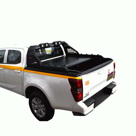 ΚΑΠΑΚΙ ΚΑΡΟΤΣΑΣ ΡΟΛΟ ΑΛΟΥΜΙΝΙΟΥ ΜΕ 4LED ROLL-BAR TEK 2 MAX 9080 ROLL+RB 431LED ISUZU D-MAX 2021+