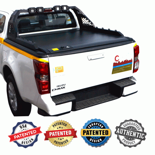 ΚΑΠΑΚΙ ΚΑΡΟΤΣΑΣ ΡΟΛΟ ΑΛΟΥΜΙΝΙΟΥ ΜΕ 4LED ROLL-BAR TEK 2 MAX 9080 ROLL+RB 431LED ISUZU D-MAX 2021+