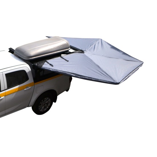ΚΑΠΑΚΙ ΚΑΡΟΤΣΑΣ ΡΟΛΟ ΑΛΟΥΜΙΝΙΟΥ ΜΕ ROLL-BAR ΣΚΗΝΗΣ ΚΑΙ ΠΟΛΛΑΠΛΩΝ ΕΦΑΡΜΟΓΩΝ ΚΑΙ ΠΛΑΪΝΗ ΤΕΝΤΑ ΣΚΙΑΣΗΣ 270 ΜΟΙΡΕΣ TEK 2 MAX 9080 ROLL+RB 418 TENT+WA03-270-FAST ISUZU D-MAX 2021+