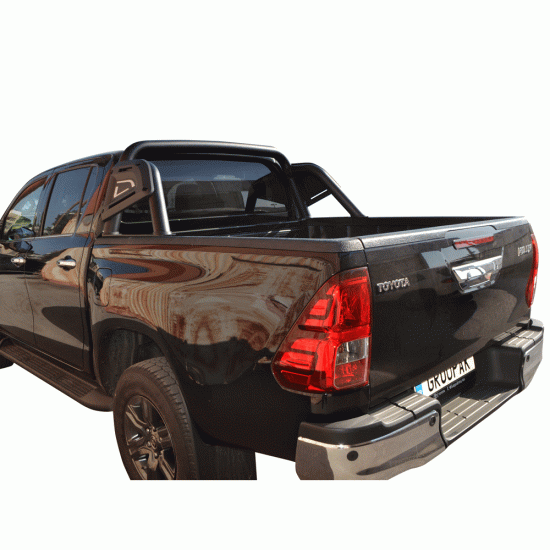 ROLL-BAR BLACK-INOX RB 4050BL-INOX TOYOTA HILUX REVO 2016+&HILUX 2021+